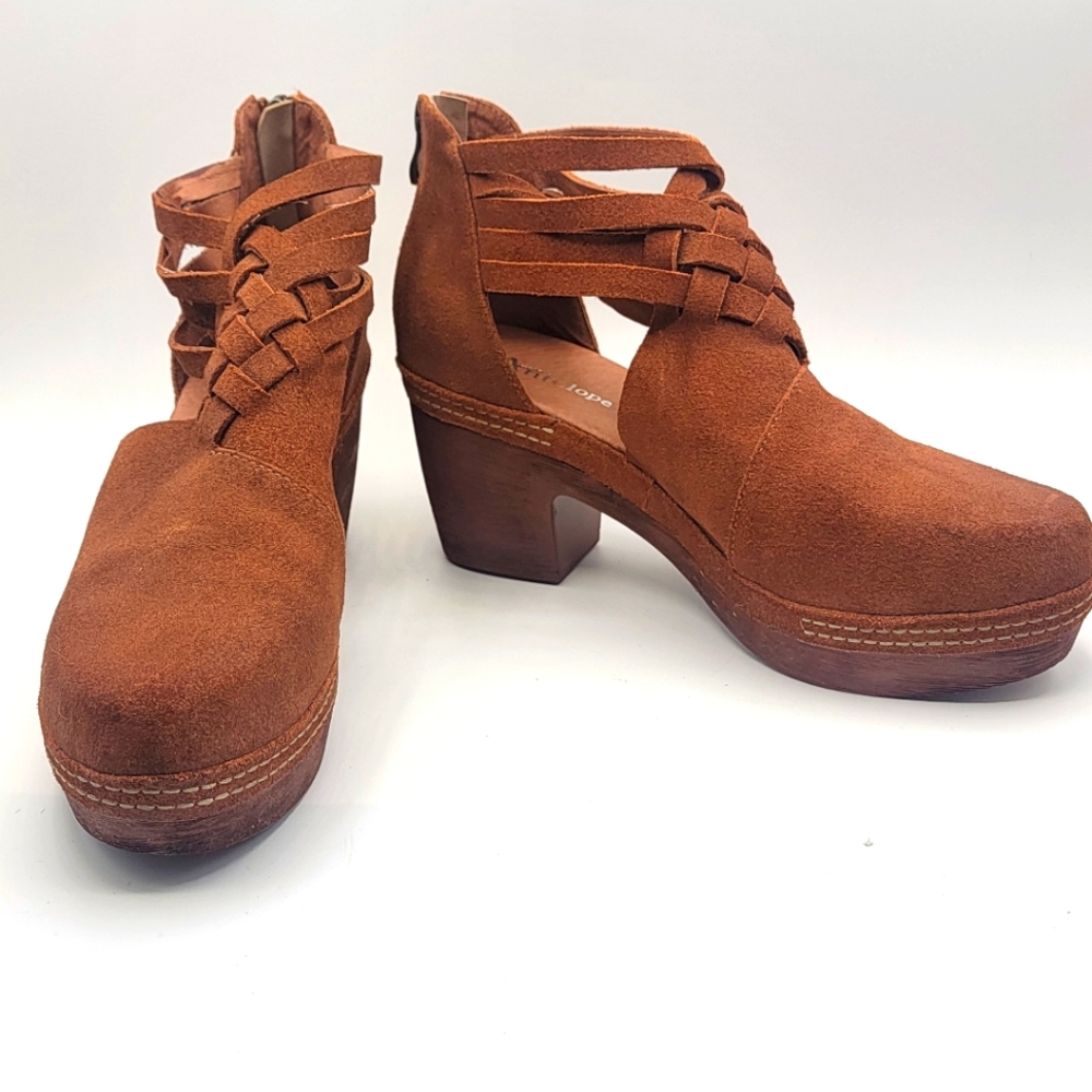 ANTELOPE Women's TAMRA Brown Suede Heeled Shoes SIZE 41; US 10-10.5. #1645